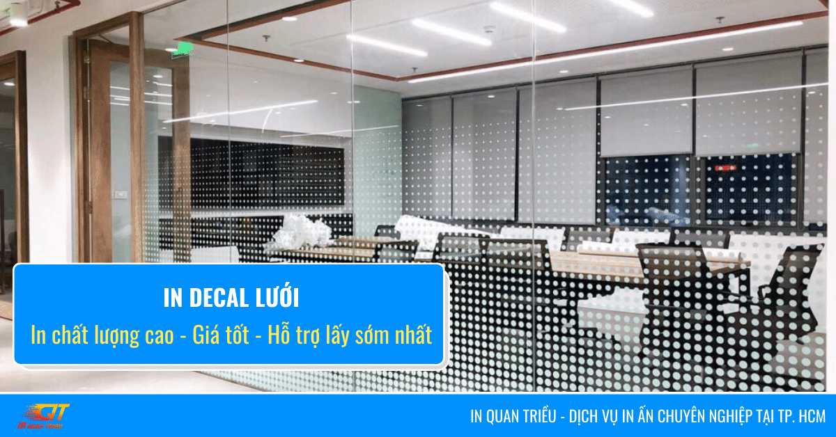 In decal lưới là gì? Dịch vụ in Decal lưới chất lượng BỀN MÀU giá TỐT