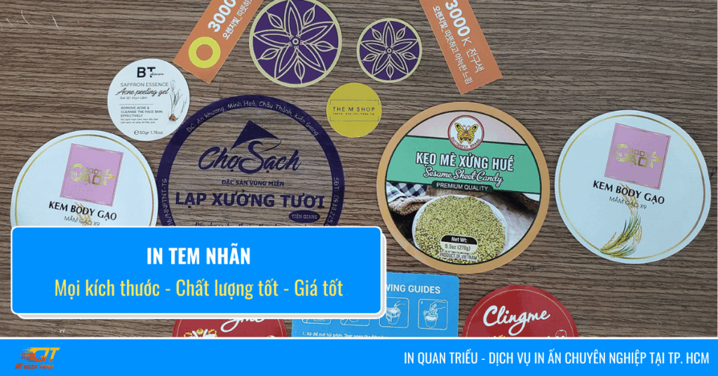 In tem nhãn mác theo yêu cầu và số lượng GIÁ TỐT