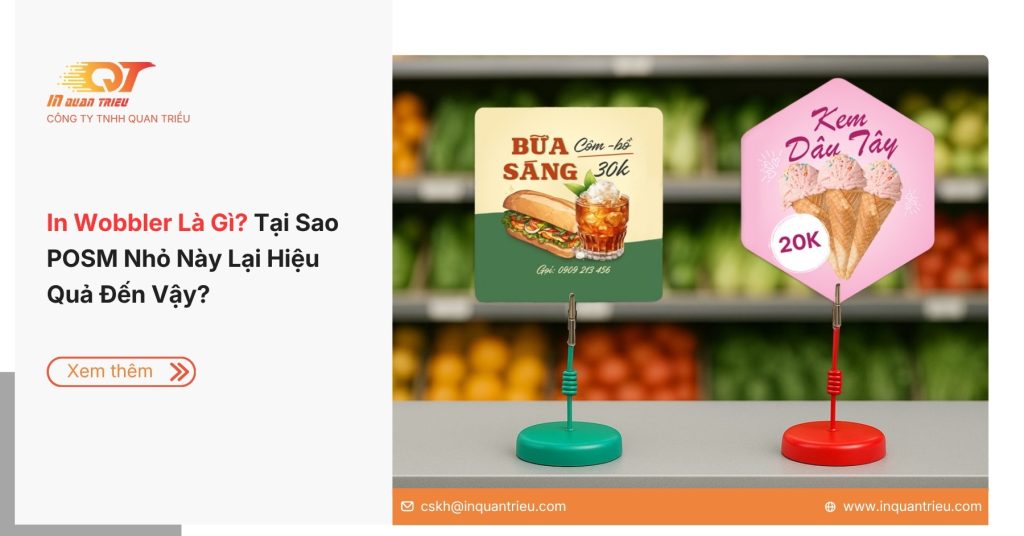 In Wobbler Là Gì? Tại Sao POSM Nhỏ Này Lại Hiệu Quả Đến Vậy?