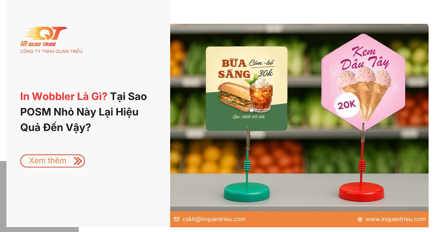In Wobbler Là Gì? Tại Sao POSM Nhỏ Này Lại Hiệu Quả Đến Vậy?