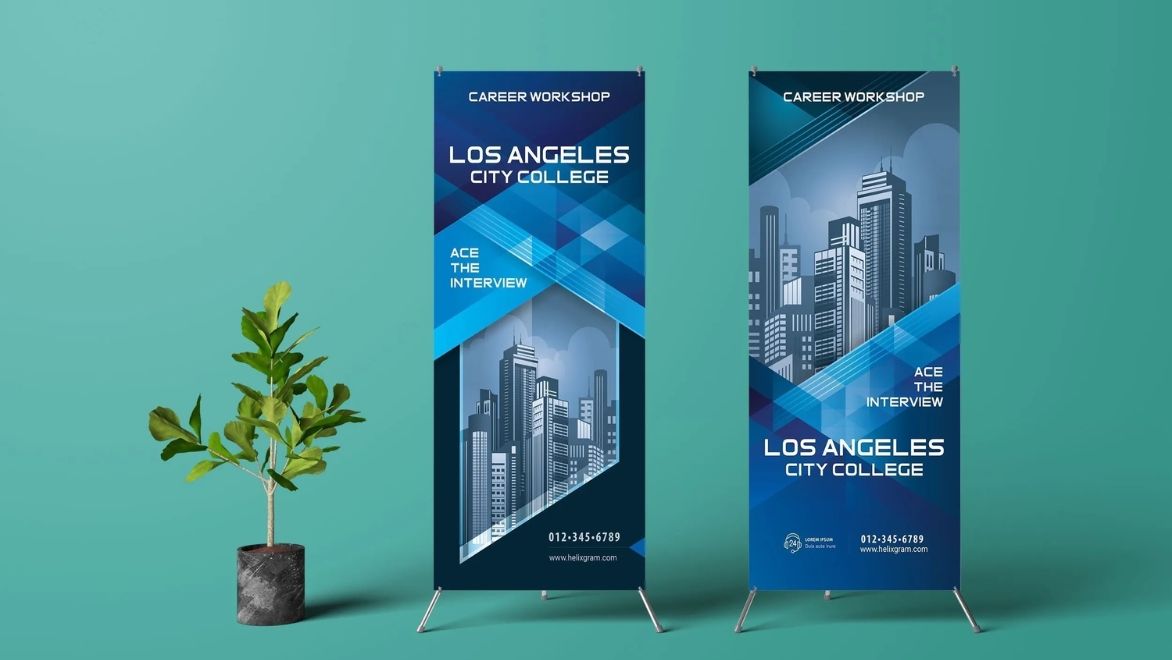 Standee Chữ X – Giải Pháp Trưng Bày Banner Linh Hoạt, Chuyên Nghiệp
