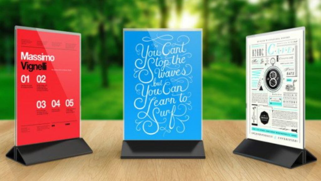 Standee Để Bàn – Quảng Cáo Ngay Tầm Mắt, Nhỏ Gọn Mà Hiệu Quả Lớn