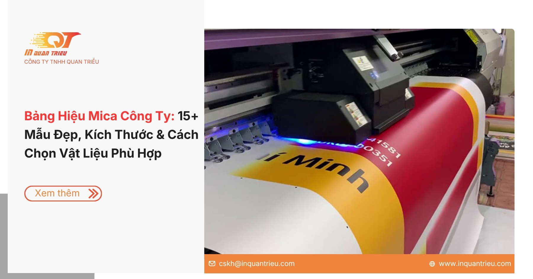 Bảng Hiệu Mica Công Ty: 15+ Mẫu Đẹp, Kích Thước & Cách Chọn Vật Liệu Phù Hợp