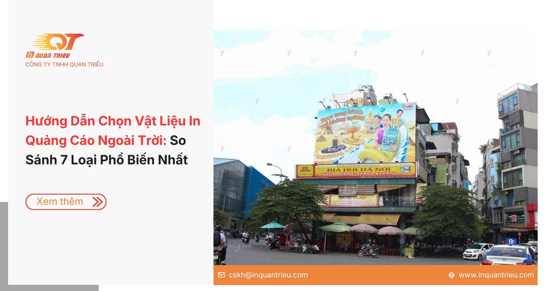 Hướng Dẫn Chọn Vật Liệu In Quảng Cáo Ngoài Trời: So Sánh 7 Loại Phổ Biến Nhất