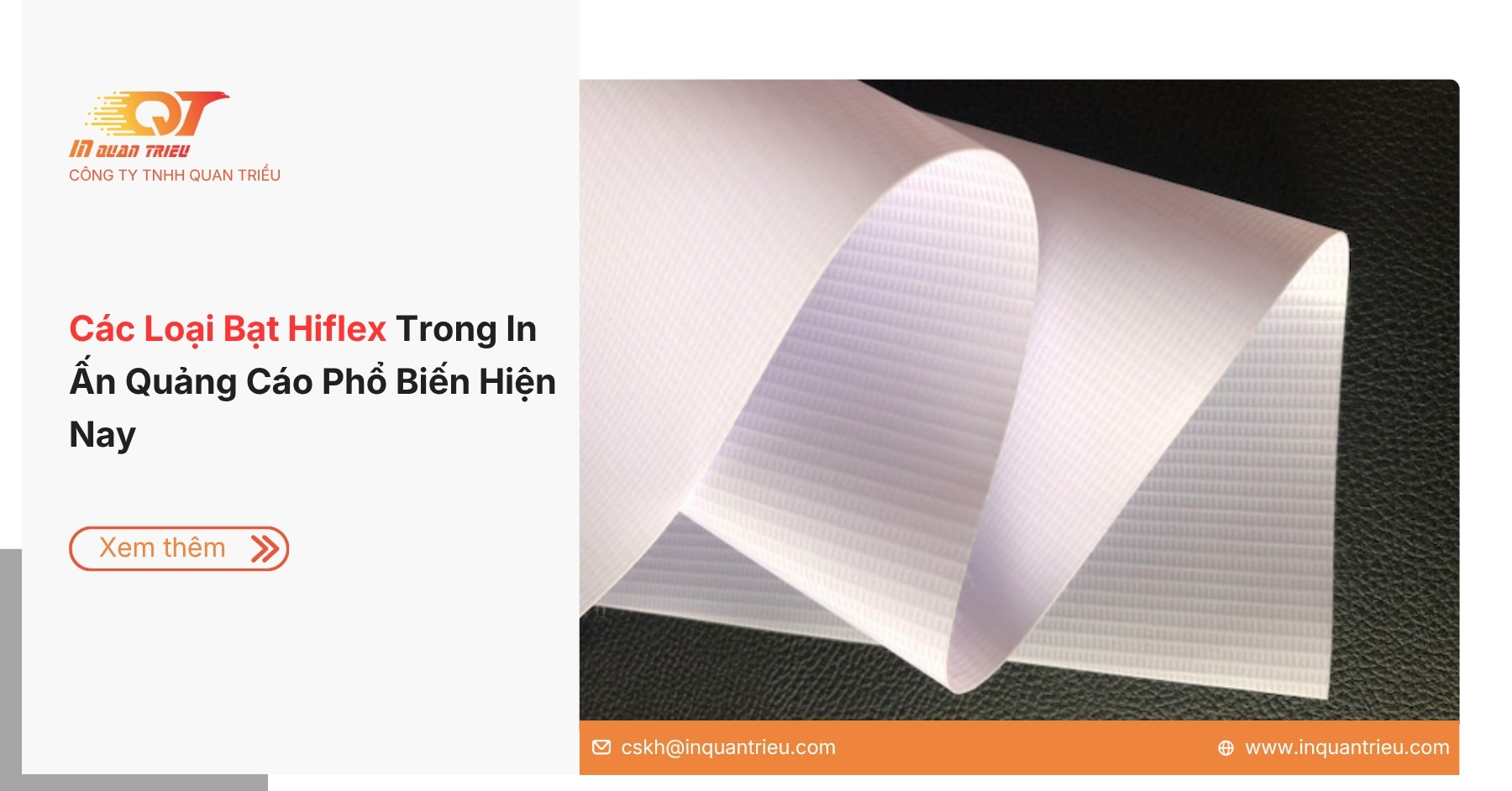 Các Loại Bạt Hiflex Trong In Ấn Quảng Cáo Phổ Biến Hiện Nay