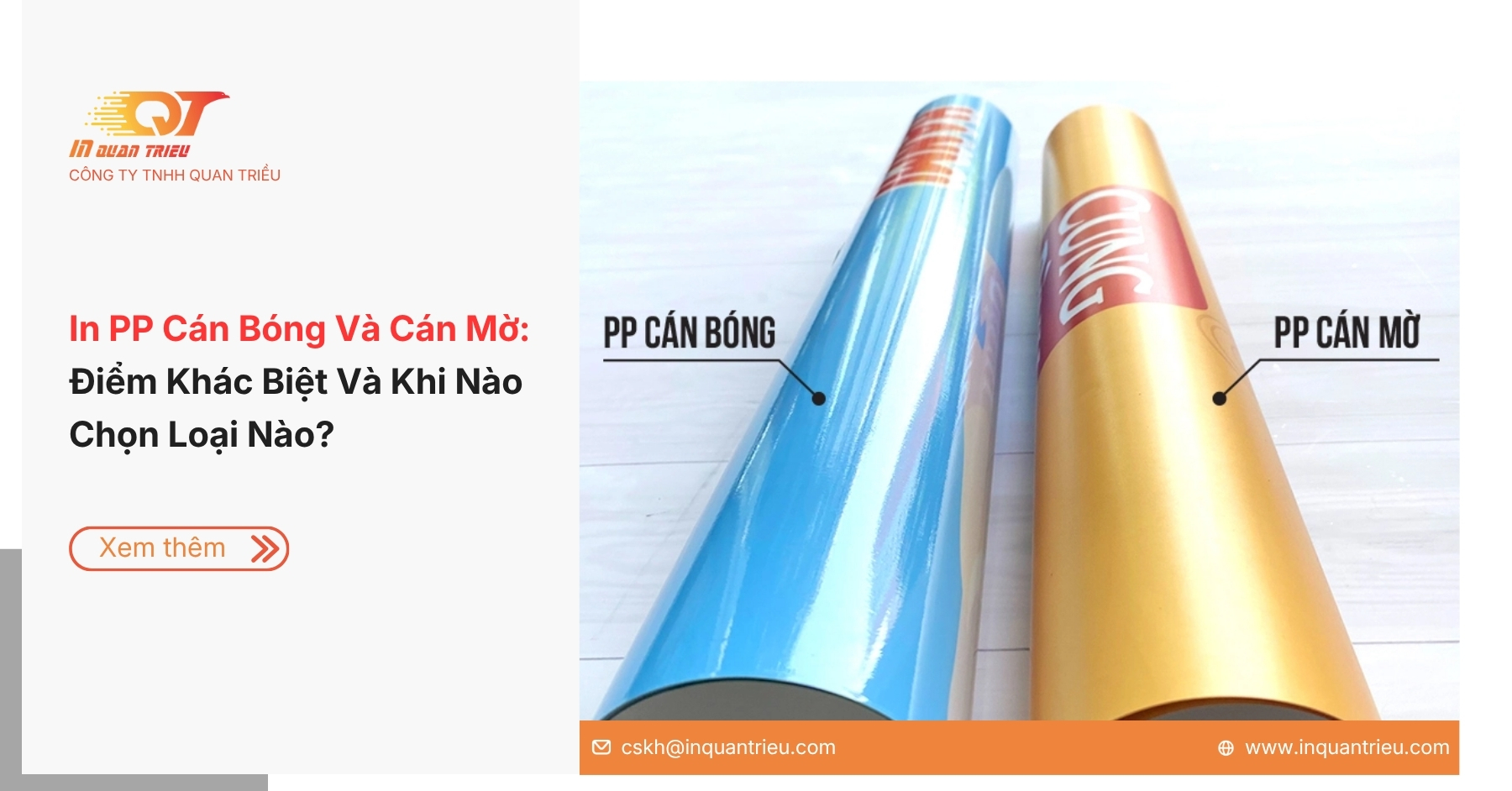 In PP Cán Bóng Và Cán Mờ: Điểm Khác Biệt Và Khi Nào Chọn Loại Nào?