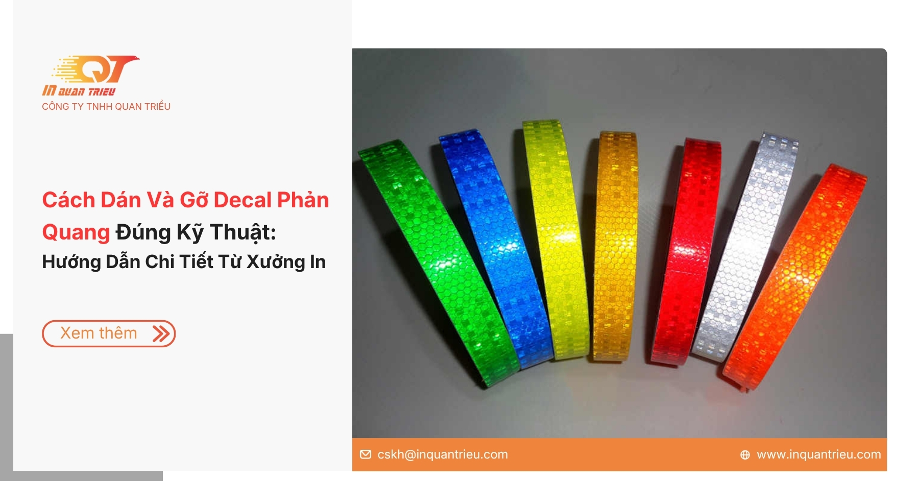 Cách Dán Và Gỡ Decal Phản Quang Đúng Kỹ Thuật: Hướng Dẫn Chi Tiết Từ Xưởng In