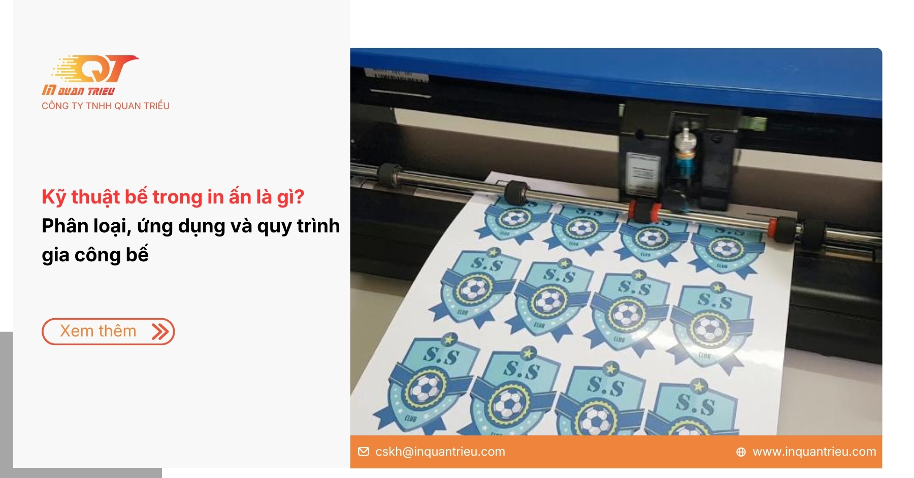 Kỹ thuật bế trong in ấn là gì? Phân loại, ứng dụng và quy trình gia công bế