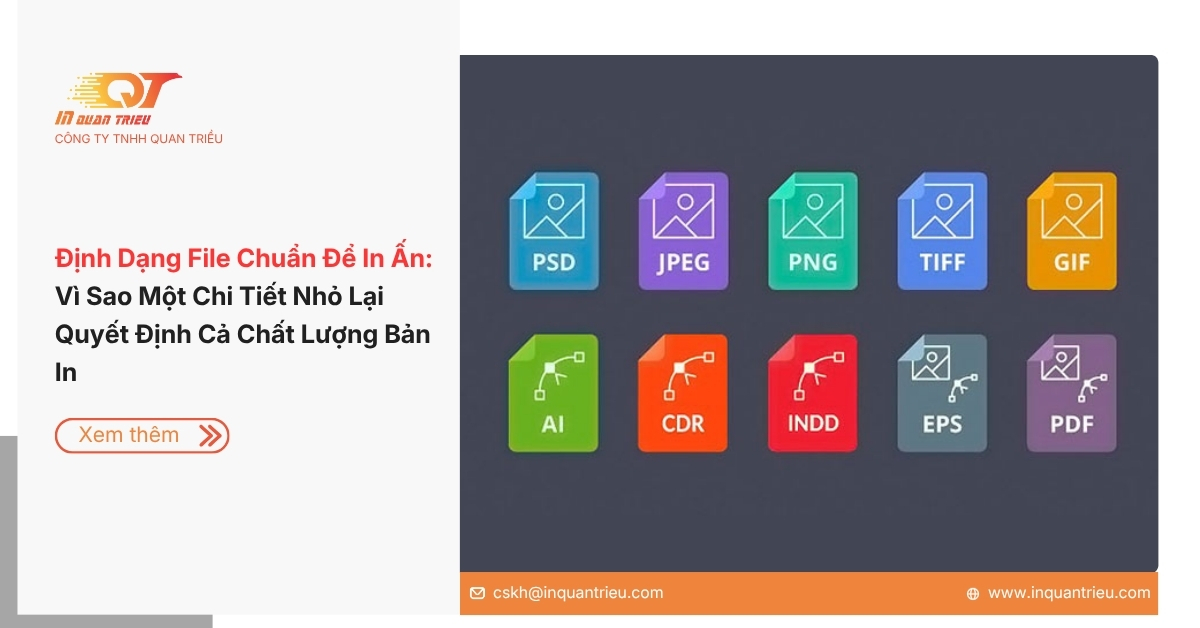 Định Dạng File Chuẩn Để In Ấn: Vì Sao Một Chi Tiết Nhỏ Lại Quyết Định Cả Chất Lượng Bản In
