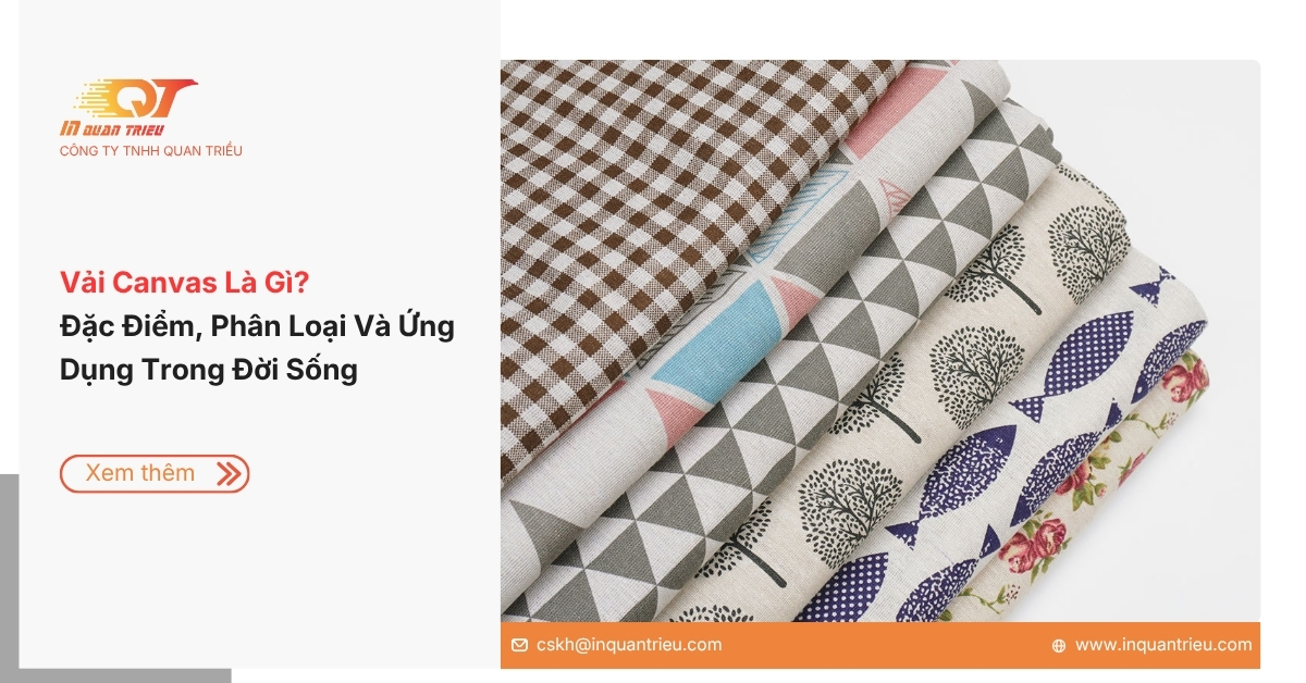 Vải Canvas Là Gì? Đặc Điểm, Phân Loại Và Ứng Dụng Trong Đời Sống