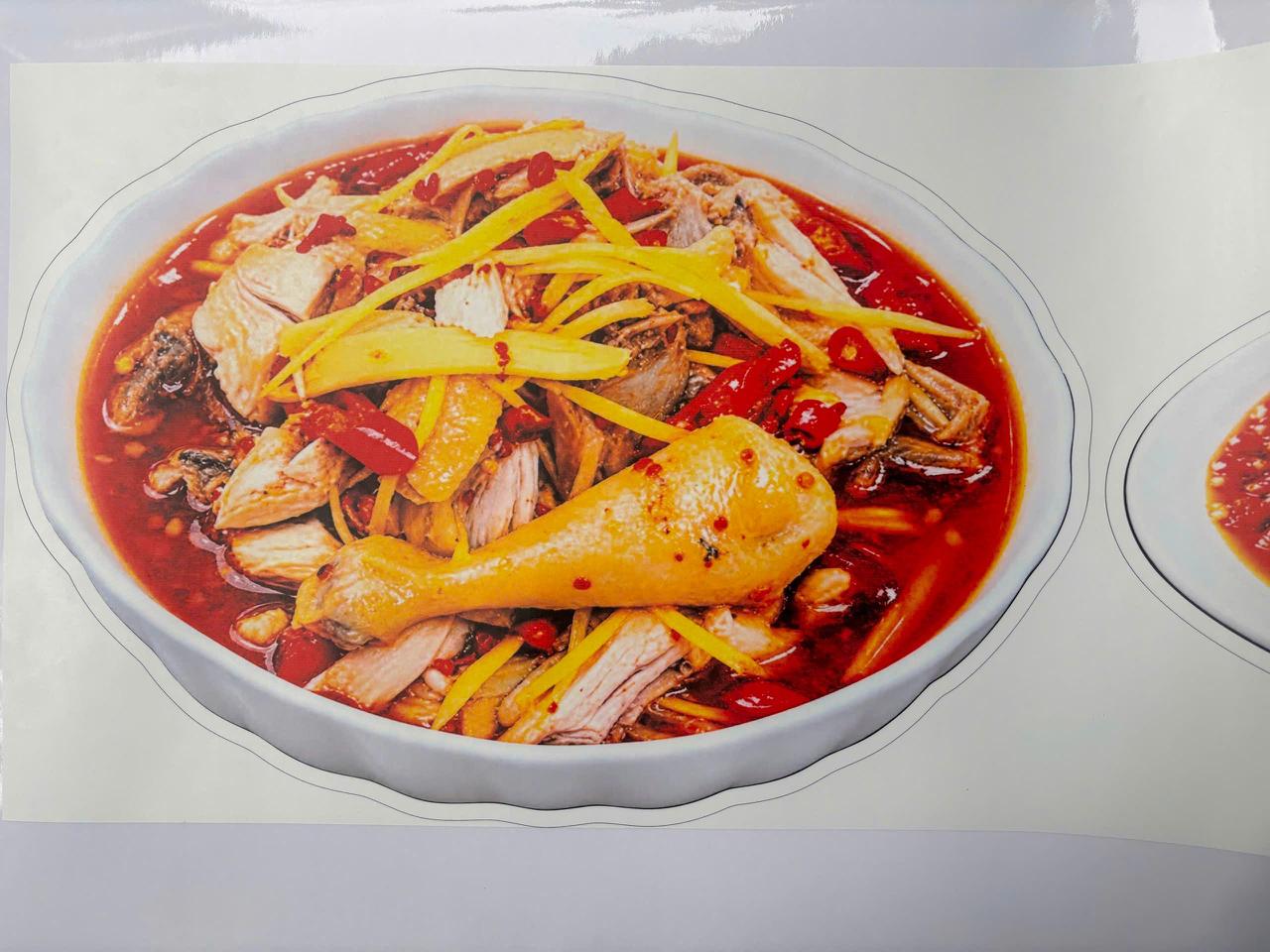 In UV decal menu – Nhà hàng Thái Sơn (02 tấm)